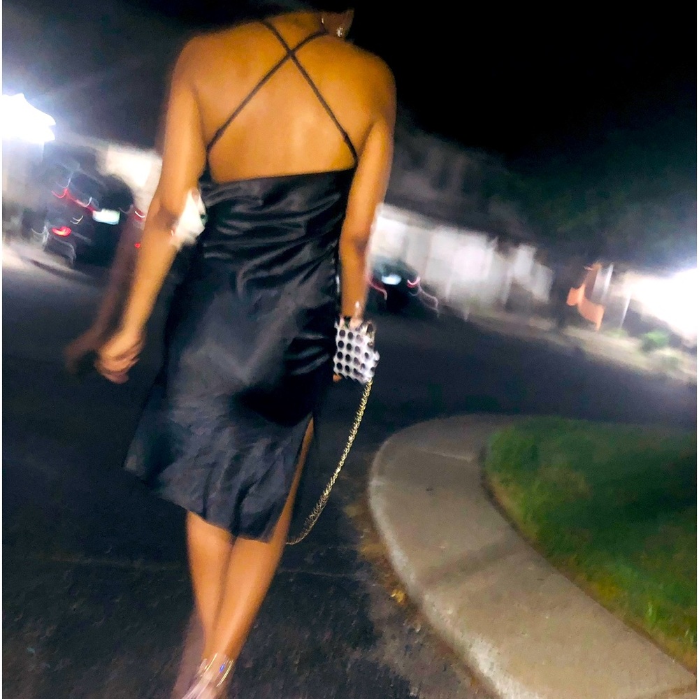 Black slip dress. Size small. Great condition